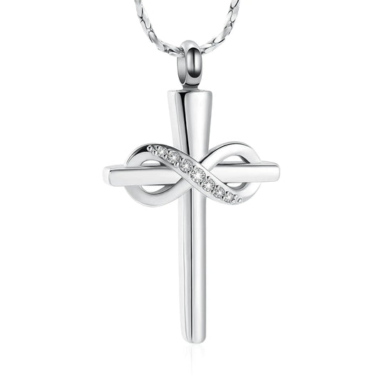 Eternal Love Cross Urn Necklace