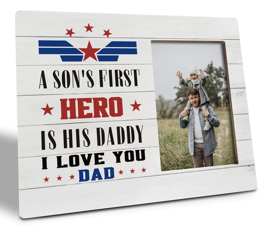 A Son's First Hero Plaque