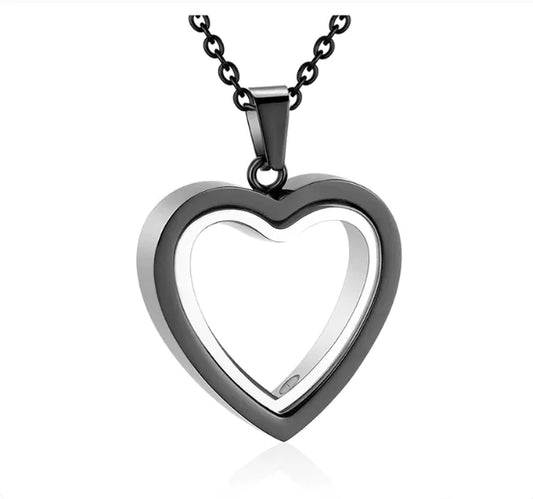 Peach Heart Memorial Locket
