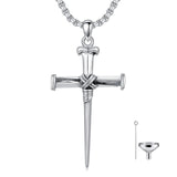 Sterling Silver Cross Urn Pendant
