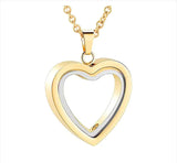 Peach Heart Memorial Locket