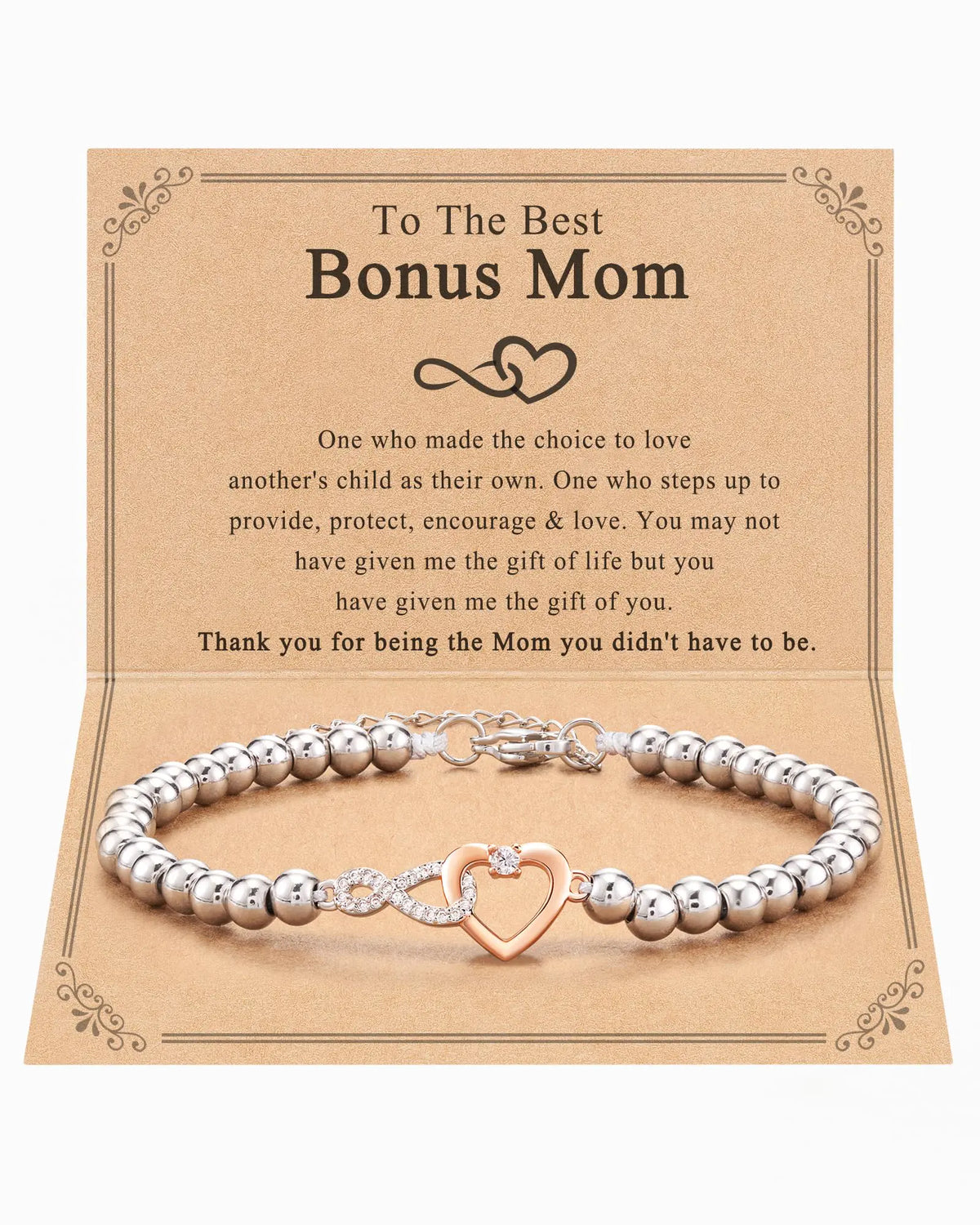 Mom Infinity Heart Bracelet